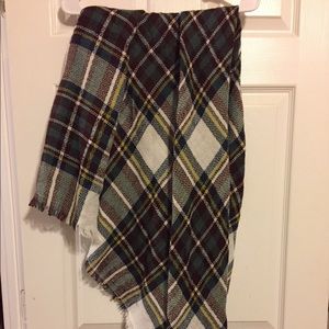 blanket scarf, plaid